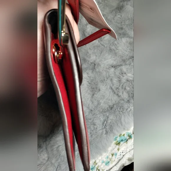 New! NWT THEORY Leather Clutch Pouch Crossbody Bag $375 - Picture 8 of 12